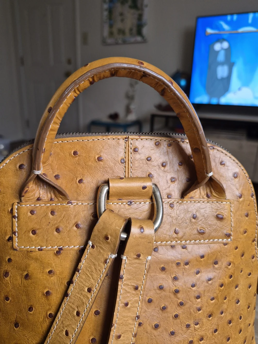 Dooney & Bourke Ostrich Leather Mini Backpack